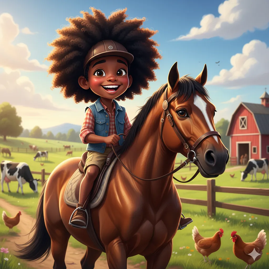 Livro infantil com foto — Aventuras na fazenda