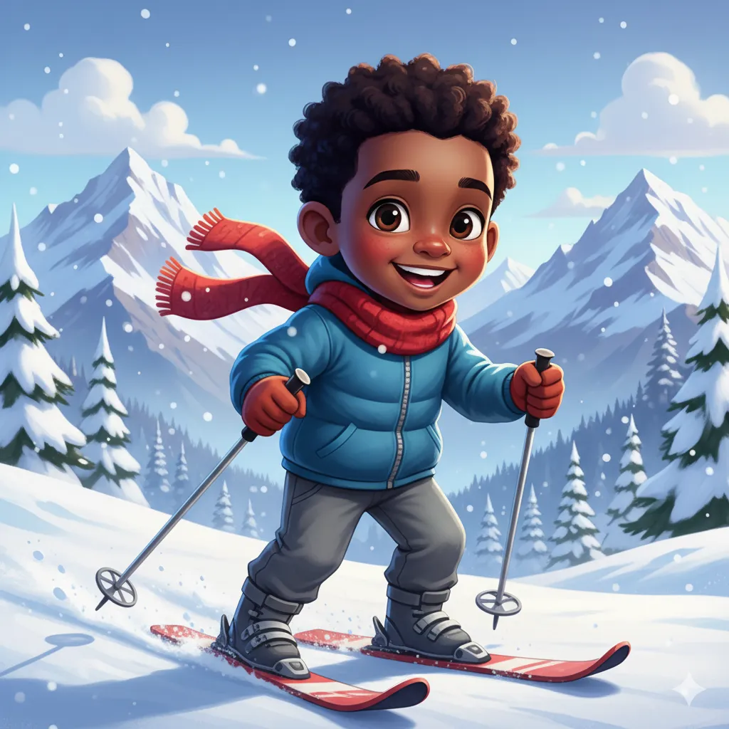 Livro infantil personalizado — Diversão de inverno